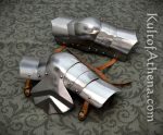 15th Century Poleyns - Knee Armor - 18 Gauge