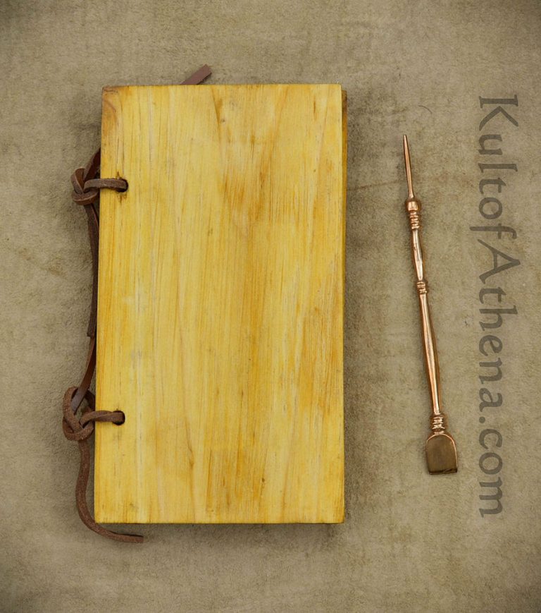 Roman Wax Writing Tablet with Bronze Stylus