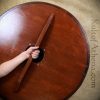 Viking Wooden Shield with Horse Design