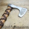 Viking Type C Axe with Etched Norse Design