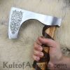 Viking Type C Axe with Etched Norse Design