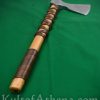 Viking Type F Axe with Etched Norse Design