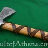 Viking Type L Axe with Etched Norse Design