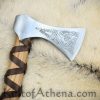 Viking Type K Axe with Etched Norse Design