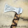 Viking Type K Axe with Etched Norse Design