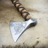 Viking Type M Axe with Etched Norse Design