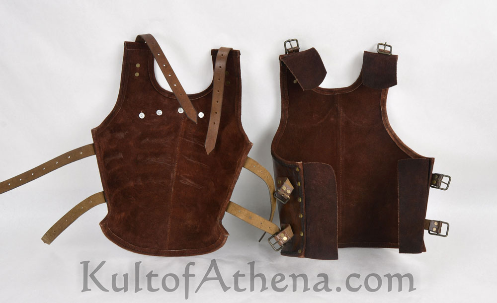Royal Leather Muscle Cuirass with Tasset Belt