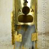 Brass Lantern with Hinged Horn Door