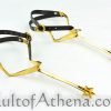Gothic Knight's Long Spurs - Brass