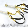 Gothic Knight's Long Spurs - Brass