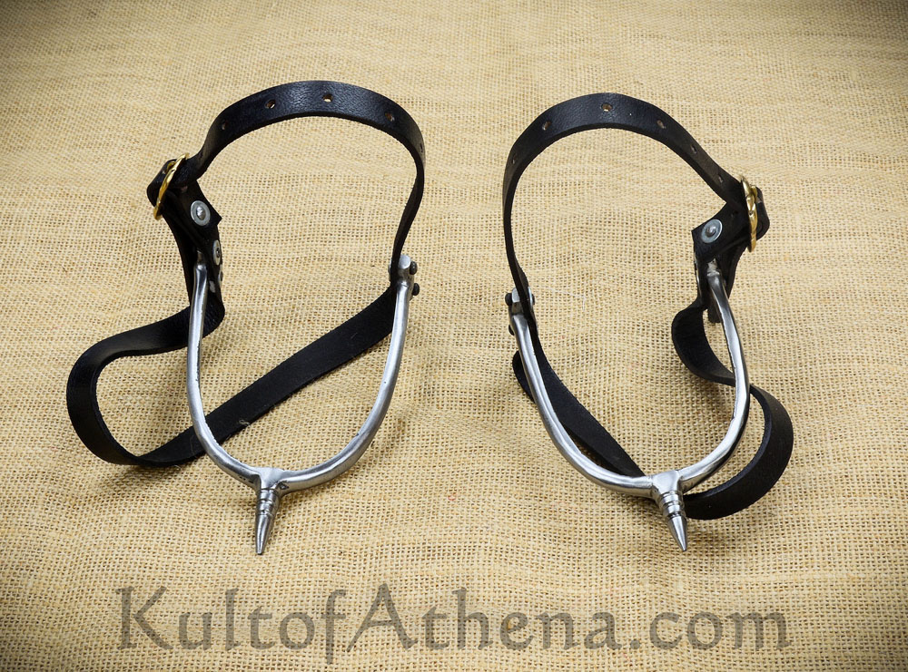 Steel Medieval Deepeeka AH6717MF Pair of Small Norman-Style Riding Spurs 