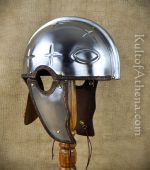 Late Roman Intercisa Helmet with Inset Crosses