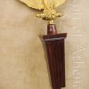 Roman Aquila Eagle Standard - Brass with wooden shaft