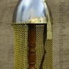 Wenceslaus Helm with Brass Detail and Aventail - 18 Gauge
