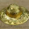 Roman Embossed Brass Shield Boss - 20 Gauge