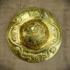 Roman Embossed Brass Shield Boss - 20 Gauge