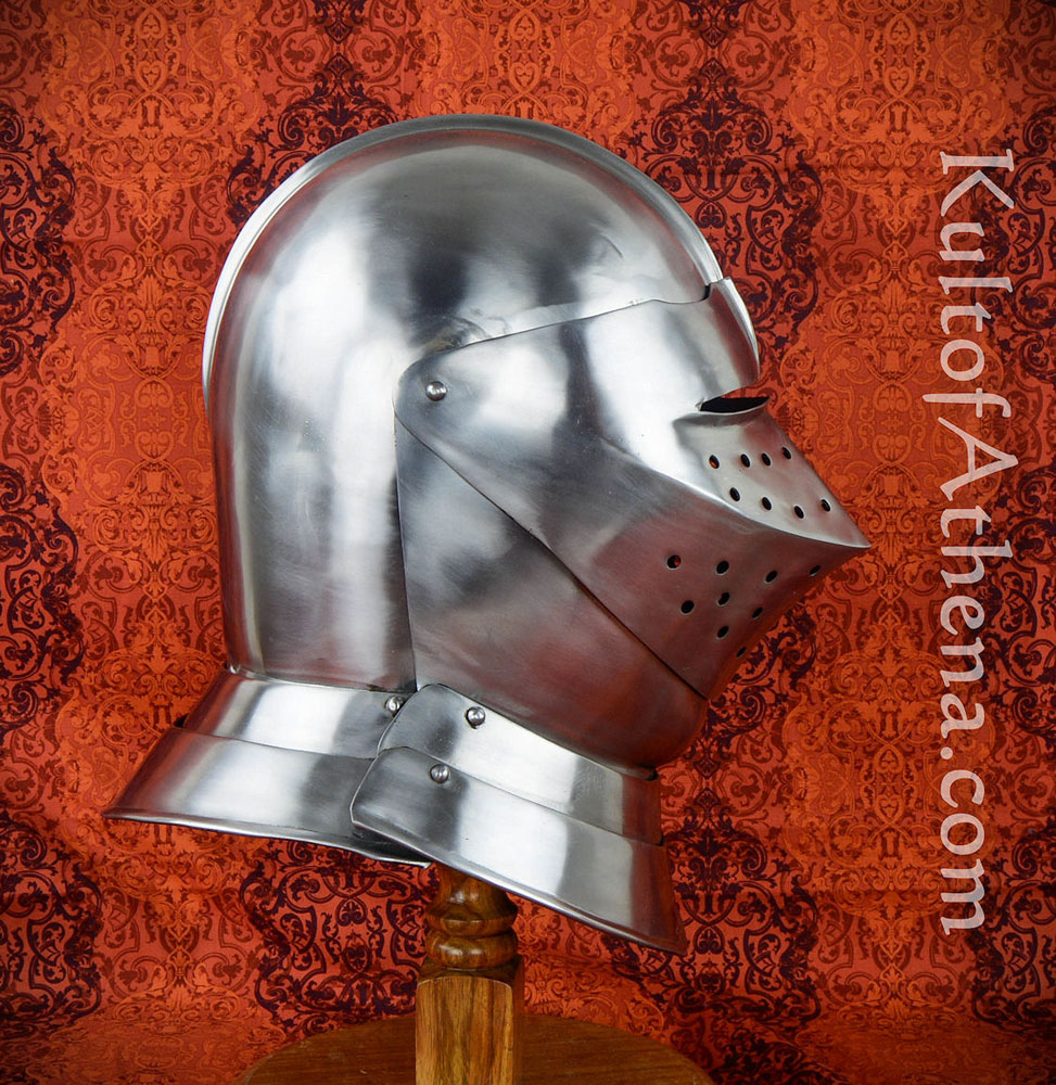 16th Century English Close Helm - 16 Gauge