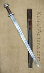 Five-Lobe Viking Sword with Suspension Loop Scabbard