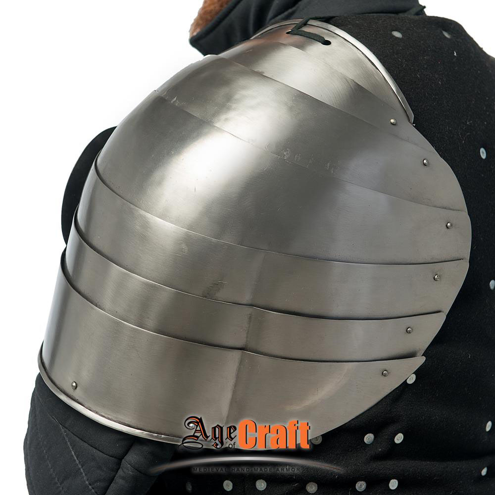 Age of Craft - HMB Shoulder Armor - Friedrich Victorious - 18-19 Gauge Tempered Spring Steel