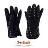 Age of Craft - HMB Visby Gauntlets - 21 Gauge Tempered Spring Steel - Black