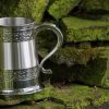 Pewter Tankard with Embossed Celtic Knotwork Banding