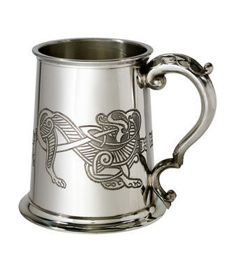 Pewter Tankard with Celtic Lion