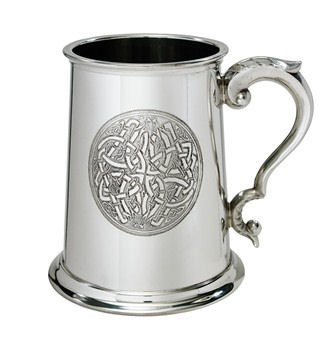 Pewter Tankard with Celtic Circle