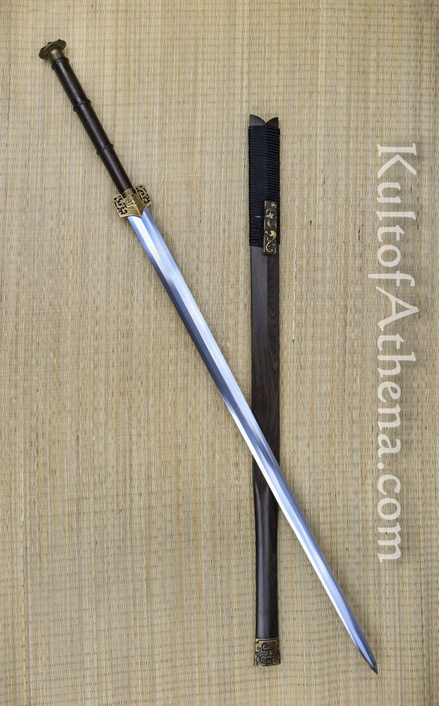 Iron Tiger Forge Han Dynasty Two Handed Jian with Folded Steel Blade