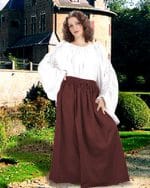 Eleanor Cotton Skirt - Chocolate
