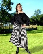 Striped Wench Skirt - Black and White