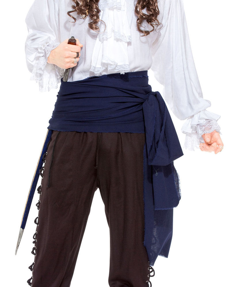 Pirate Linen Sash - Large - Navy