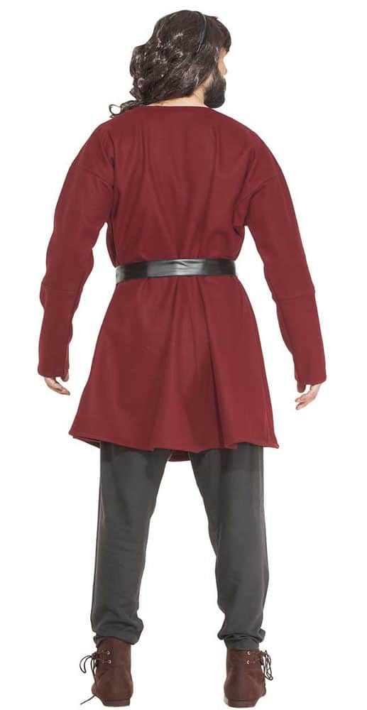 Aethelstan Woolen Saxon Tunic - Dark Red