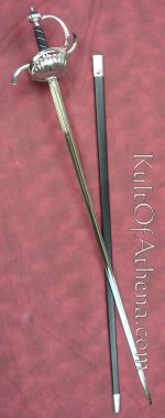 Cold Steel Ribbed Shell Swept Hilt Rapier