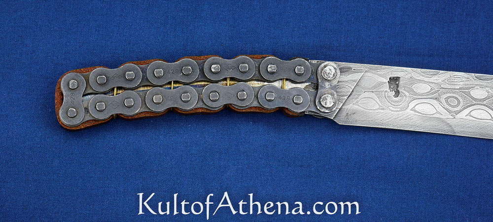 Balaur Arms - Biker Motorcycle Chain Pattern-Welded Dagger