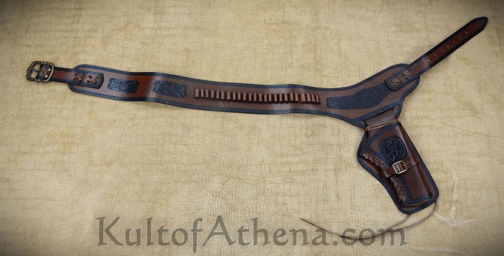 Western Single Holster Gun Belt