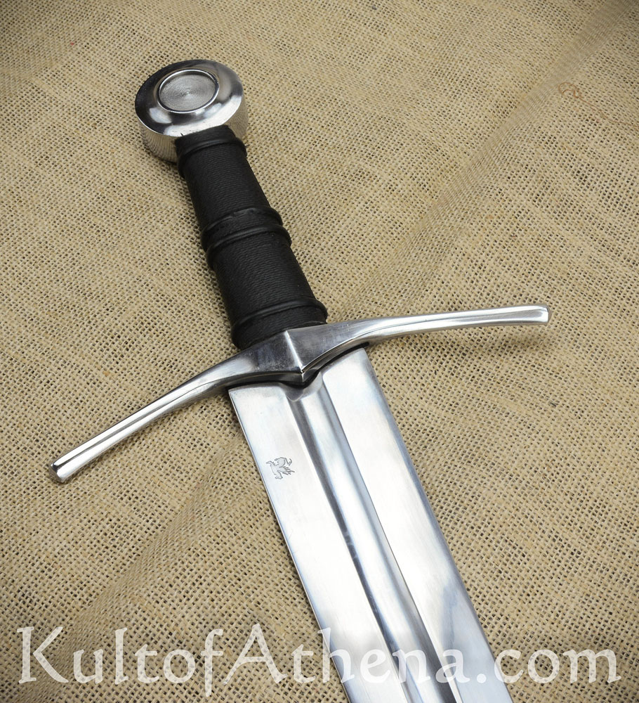 Darksword Medieval Knight Sword - Black with Integrated Sword Belt - 28'' blade