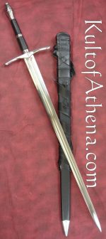 Darksword Ranger Sword - Black with integrated Scabbard Belt