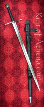 Darksword The Black Prince Sword - Black with Integrated Sword Belt