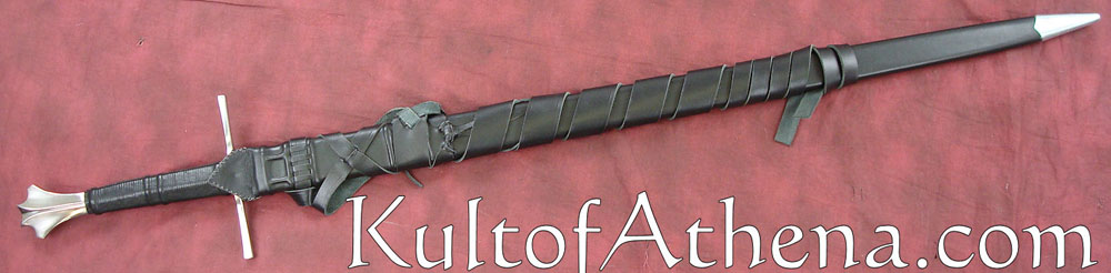Darksword Armory Two Handed Gothic Sword with Integrated Sword Belt