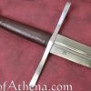 Darksword Two-Handed Templar Sword - Brown with Integrated Scabbard Belt