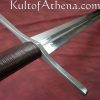 Darksword Two-Handed Templar Sword - Brown with Integrated Scabbard Belt