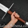 Darksword 12th Century Templar Sword - Brown with Integrated Scabbard Belt