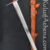 Darksword 12th Century Templar Sword - Brown with Integrated Scabbard Belt