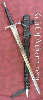 Darksword Viscount Sword with Black Scabbard and Integrated Sword Belt
