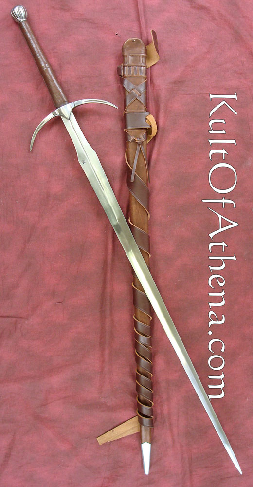 Darksword Two Handed Danish Sword with Integrated Belt