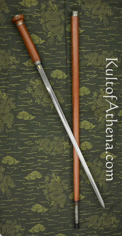 Dragon King - Taiji Sword Cane with Damascus Sword Blade and Hidden Knife