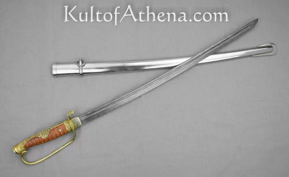Damascus Russo-Japanese Kyu Gunto Army Sword