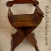 Medieval Folding Wooden Chair