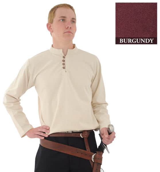 Heavy Cotton Shirt - Burgundy