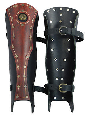 Roman Leather Greaves